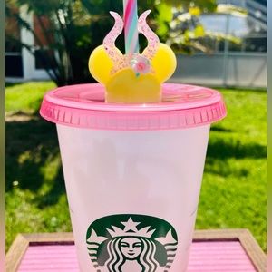 Custom Princess Starbucks Tumblers Straw Topper